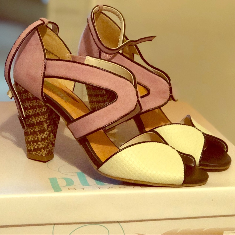 Cream and Pink Heels